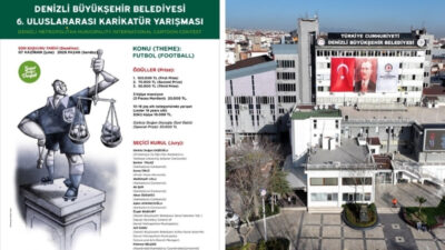 Denizli Büyükşehir Belediyesi’nin bu yıl altıncısını düzenlediği Uluslararası Karikatür Yarışması’na