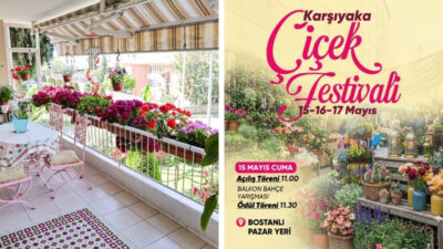 Karşıyaka Belediyesi’nin gelenekselleşen organizasyonlarından ‘Çiçek Festivali’, bu yıl 15-17 Mayıs