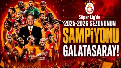 Galatasaray, Trendyol Süper Lig’de 2025-2026 sezonunun şampiyonu oldu. Sarı-kırmızılı ekip,