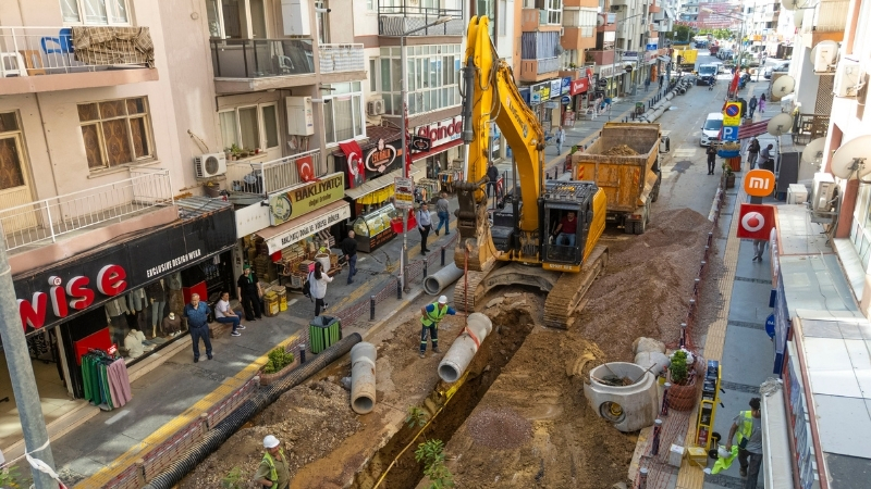 İzmir Büyükşehir Belediyesi İZSU Genel Müdürlüğü, Balçova’da yoğun yağışlarda yaşanan