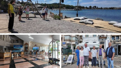 İzmir’in turistik İlçesi’ Foça’ya 2026 yılının ilk yabancı turist grupları