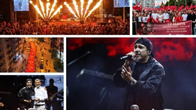 Denizli Büyükşehir Belediyesi’nin düzenlediği 19 Mayıs kutlamalarında binlerce vatandaş Fener