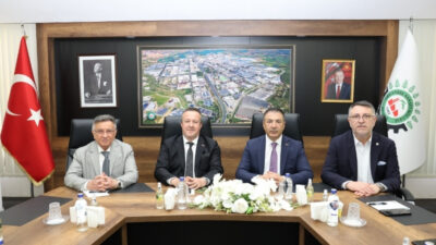Denizli Ticaret Odası (DTO) Yönetim Kurulu Başkanı Uğur Erdoğan ve