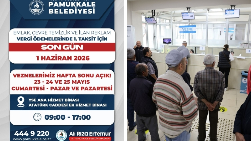 T.C. Pamukkale Belediyesi, 1 Haziran 2026 tarihinde sona erecek olan