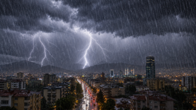 Meteoroloji Genel Müdürlüğü, Denizli genelinde beklenen gök gürültülü sağanak yağışlar