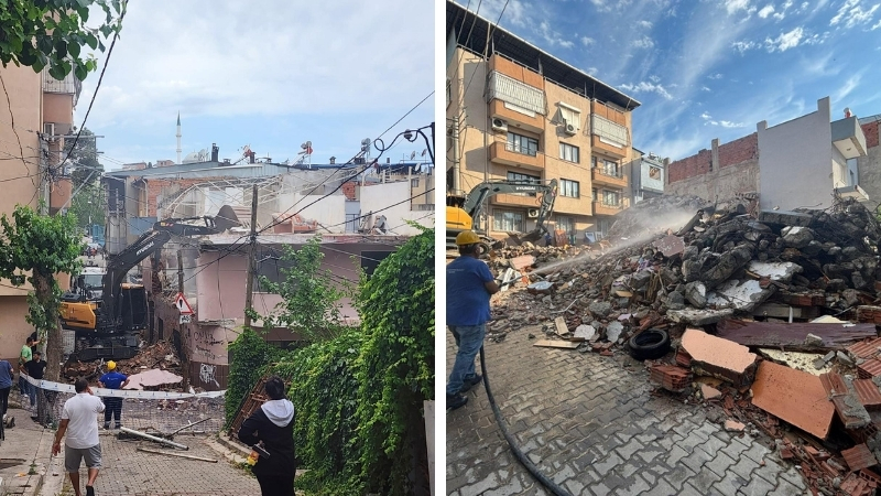İzmir Büyükşehir Belediyesi’nin dev projelerinden Buca Onat Tüneli’nin üst bölgesinde
