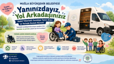 Muğla Büyükşehir Belediyesi, engelli bireylerin yaşamını kolaylaştırmak amacıyla “Mobil Tekerlekli