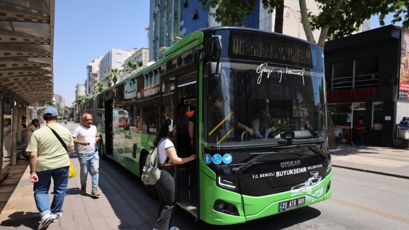 Denizli Büyükşehir Belediye otobüsleri, 13 Haziran 2026 Cumartesi günü Liselere