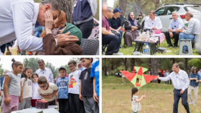 Bergama Kozak Yaylası’nda vatandaşlarla bir araya gelen İzmir Büyükşehir Belediye