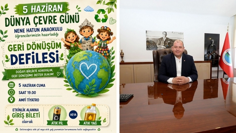 Menderes Belediyesi’nin destekleri ile Nene Hatun Anaokulu öğrencilerinin 5 Haziran