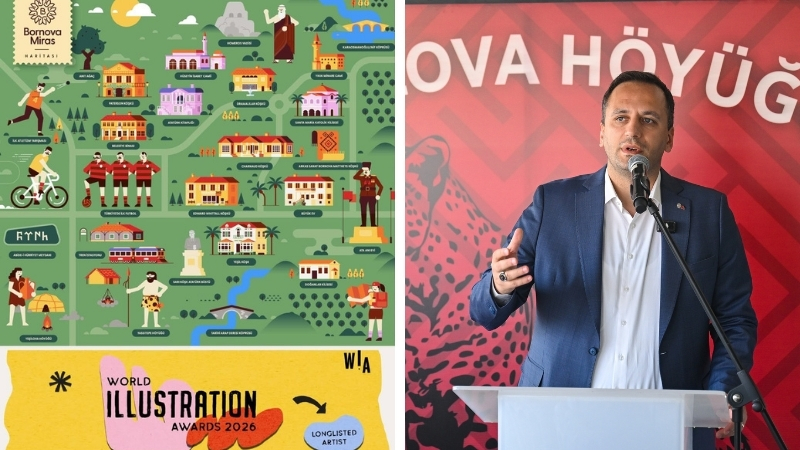 Bornova Miras Haritası, 4.500'den fazla başvuru arasından prestijli World Illustration
