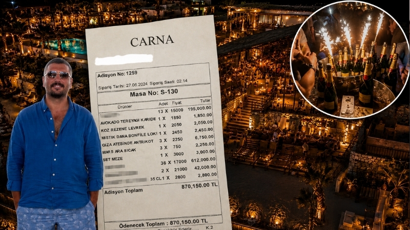 Türkiye’nin gözde turizm merkezlerinden İzmir Çeşme Alaçatı’da lüks bir eğlence