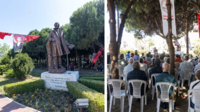 Dünya şairi Nazım Hikmet, aramızdan ayrılışının 63. yıl dönümünde, Karşıyaka’daki heykeli