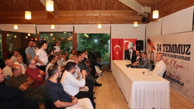 Denizli Büyükşehir Belediye Başkanı Bülent Nuri Çavuşoğlu, 24 Temmuz Gazeteciler