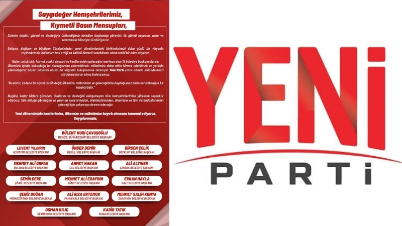 Denizli siyasetinde tarihi bir gelişme yaşandı. CHP'den seçilen Denizli Büyükşehir