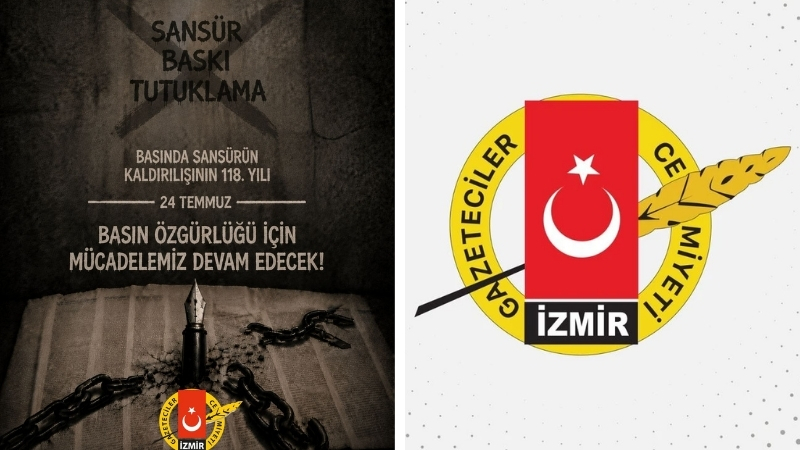 İzmir Gazeteciler Cemiyeti (İGC) Yönetim Kurulu, 24 Temmuz Basında Sansürün