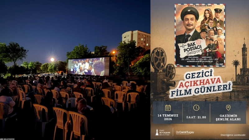 İzmir Büyükşehir Belediyesi, yaz akşamlarını sinema keyfiyle buluşturmaya devam ediyor.