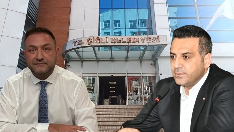 Çiğli Belediye Başkanı Onur Emrah Yıldız’ın belediye binası otoparkındaki makam