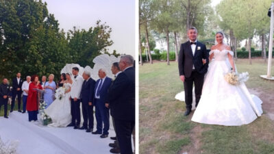 Denizli’nin tanınmış ailelerinden Uz ve Işık aileleri, evlatlarının bu mutlu