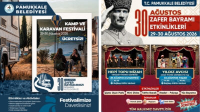 T.C. Pamukkale Belediyesi, 30 Ağustos Zafer Bayramı’nı doğa, kültür ve