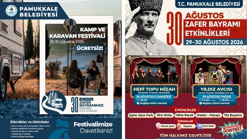 T.C. Pamukkale Belediyesi, 30 Ağustos Zafer Bayramı’nı doğa, kültür ve