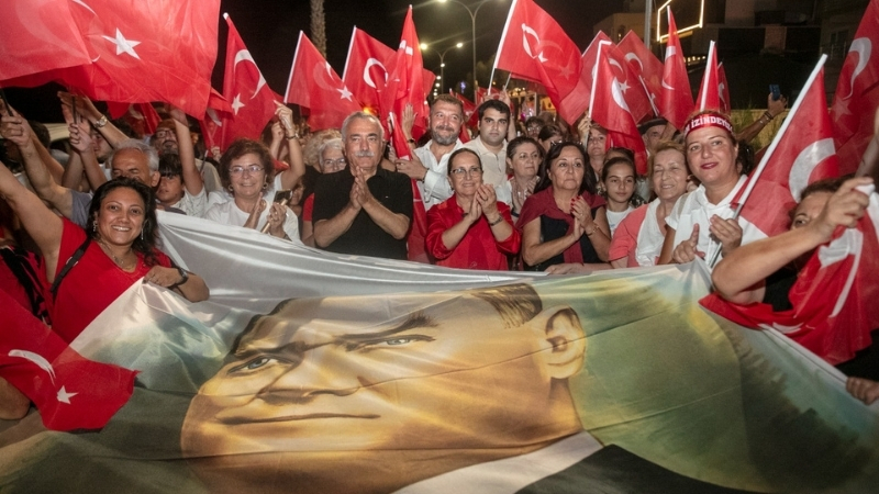 30 Ağustos Zafer Bayramı’nın 104’üncü yıl dönümü Güzelbahçe’de büyük bir