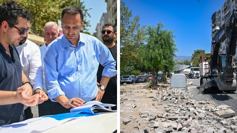 Bornova Belediyesi, Zafer ve Süvari Caddeleri'ni kapsayan büyük bir estetik