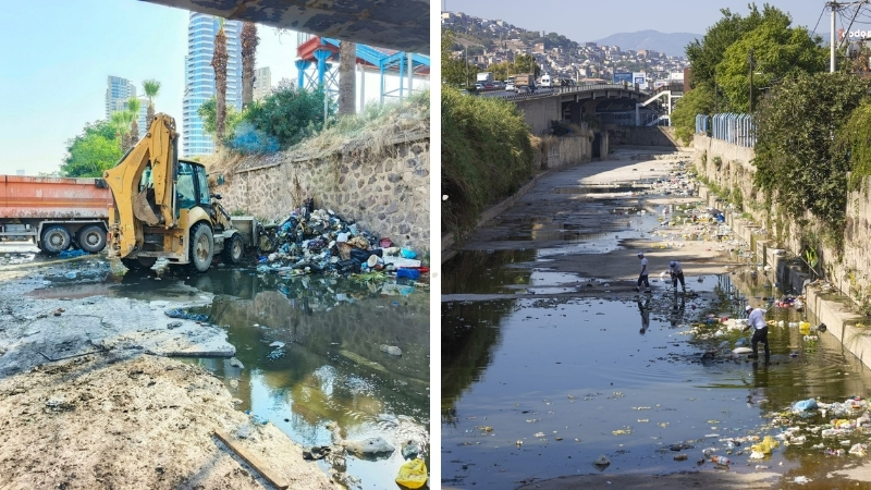 İzmir Büyükşehir Belediyesi, kent merkezindeki 88 derede 92 kilometrelik temizlik