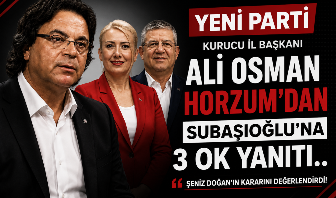 Yeni Parti Denizli Kurucu İl Başkanı Ali Osman Horzum, Denizli