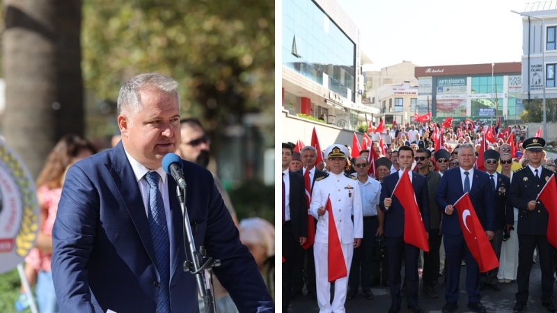 Urla’nın düşman işgalinden kurtuluşunun 104. yıl dönümü, düzenlenen törenlerle kutlandı.