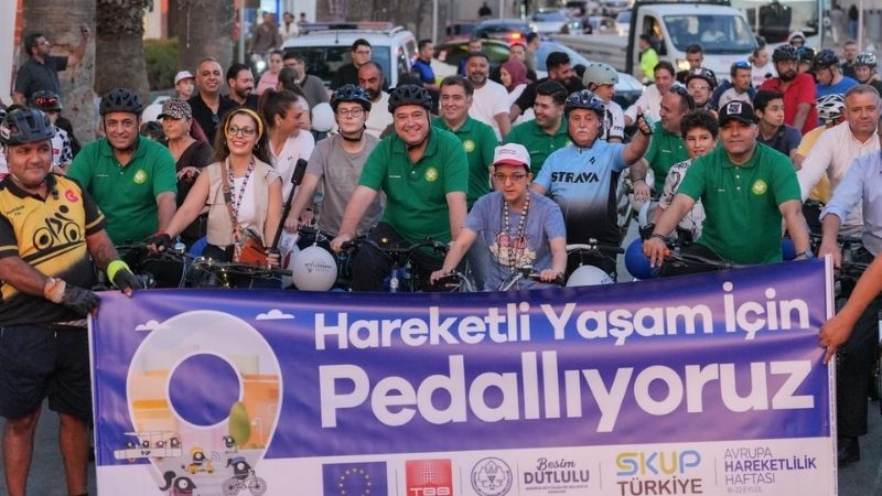 Manisa Büyükşehir Belediyesi, 16-22 Eylül Avrupa Hareketlilik Haftası kapsamında bisiklet