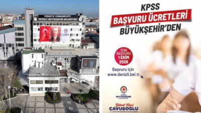 Denizli Büyükşehir Belediyesinden sosyal yardım alan vatandaşlar için ilk kez