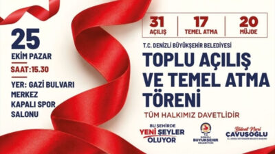 Denizli Büyükşehir Belediyesi, 2024-2026 yılları arasında toplam 16,2 milyar TL