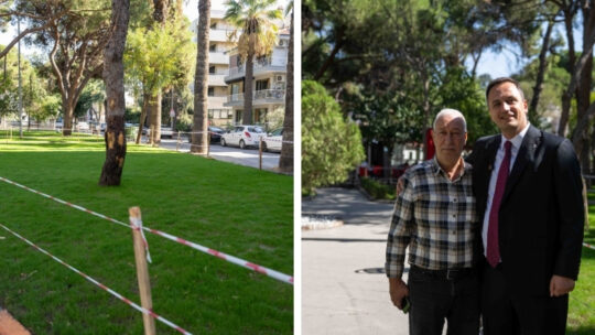Bornova Belediye Başkanı Ömer Eşki, ilçenin sembol alanlarından Büyükpark’taki peyzaj