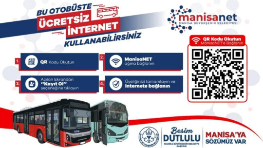 Manisa Büyükşehir Belediyesi, kent genelinde yaygınlaştırdığı ücretsiz internet hizmeti ManisaNet’in
