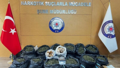 İzmir merkezli 2 ilde düzenlenen eş zamanlı uyuşturucu operasyonunda güvenlik