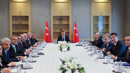 Cumhurbaşkanı Yardımcısı Cevdet Yılmaz başkanlığında Adalet Bakanlığı, Hazine ve Maliye
