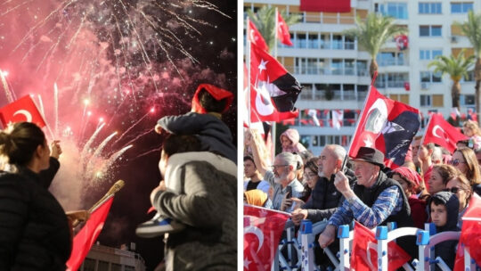 İzmir, Cumhuriyetimizin 103. yıl dönümünü büyük bir coşku ve gururla