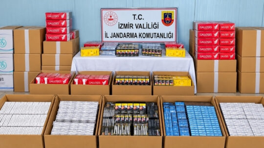 İzmir’de kaçakçılıkla mücadele kapsamında yürütülen fiziki ve teknik takipler neticesinde