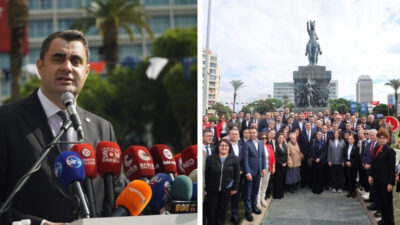 Cumhuriyet’in 103’üncü yıl dönümünde Atatürk Anıtı’na çelenk sunan YENİ Parti